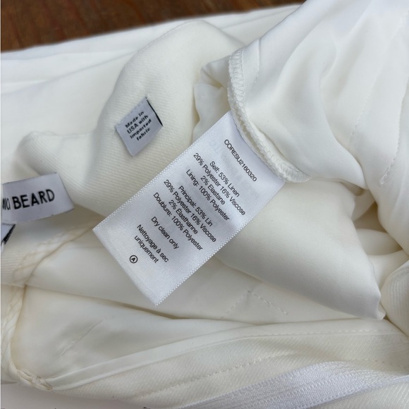 Veronica Beard Jude Pant Size 4 white Linen - Picture 15 of 16